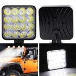 СТРОБОСКОП, ФСО, вспишки + Led фара, квадратна, 16 діодів/48W, 1шт BLASKAR - Зображення 12
