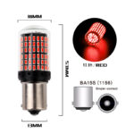 LED лампа / Цоколь 1156-144LED / CAN (ЧЕРВОНИЙ) к-кт 2шт - Зображення 2