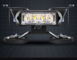 Стробоскоп мигалка LED балка на дах авто, на магнітах, 120СМ/4 сторони / ЖОВТИЙ 120Вт, прикурювач 12-24В - Зображення 4