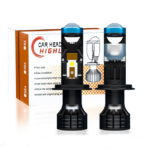 Світлодіодні LED-лампи Bi-Led з лінзою ЦОКОЛЬ - H7 12000 LM 6000 K 9-32В ( к-кт 2шт)