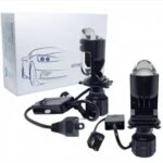 Світлодіодні LED-лампи Bi-Led з лінзою ЦОКОЛЬ - H4 (5700K) Ближній/дальній 12-24V ( к-кт 2шт)