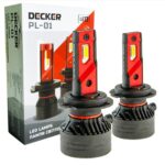 Світлодіодні LED-лампи головного світла DECKER PL-01 12-24V ЦОКОЛЬ - H7 10000 Lm 9-32V КОМПЛЕКТ