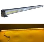 СТРОБОСКОП МИГАЛКА LED БАЛКА 103СМ/ COB 1-7 / ОРАНЖЕВА, 14 РЕЖИМІВ, ЖИВЛЕННЯ - ПРИКУРЮВАЧ.
