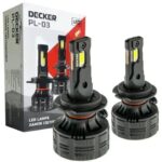 Світлодіодні LED-лампи головного світла DECKER PL-03 12-24V ЦОКОЛЬ – H7 12000 Lm 9-32V КОМПЛЕКТ