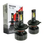 Світлодіодні LED-лампи головного світла DECKER PL-03 12-24V ЦОКОЛЬ – H4 12000 Lm 9-32V КОМПЛЕКТ