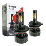 Світлодіодні LED-лампи головного світла DECKER PL-03 12-24V ЦОКОЛЬ – H4 12000 Lm 9-32V КОМПЛЕКТ