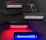 LED СТРОБОСКОП ЧЕРВОНО-СИНЬОГО КОЛЬОРУ 16,5 см 2ШТ (12-24 вольта) BLASKAR