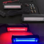 LED СТРОБОСКОП ЧЕРВОНО-СИНЬОГО КОЛЬОРУ 16,5 см 2ШТ (12-24 вольта) BLASKAR