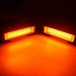 LED СТРОБОСКОП ПОМАРАНЧЕВОГО КОЛЬОРУ 16,5 см 2ШТ (12-24 вольта) BLASKAR - Зображення 2