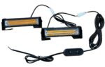 LED СТРОБОСКОП ПОМАРАНЧЕВОГО КОЛЬОРУ 16,5 см 2ШТ (12-24 вольта) BLASKAR