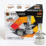 Світлодіодні LED-лампи головного світла LED Cyclone Type-52 ЦОКОЛЬ – H4 18000Lm 6000K 9-60V 100ВТ КОМПЛЕКТ 2 ЛАМПИ