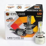 Світлодіодні LED-лампи головного світла LED Cyclone Type-52 ЦОКОЛЬ – H7 18000Lm 6000K 9-60V 100ВТ КОМПЛЕКТ 2 ЛАМПИ